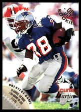 Curtis Martin 1996 Fleer #84 Patriots NFL READ FREE SHIPPING AutographDen