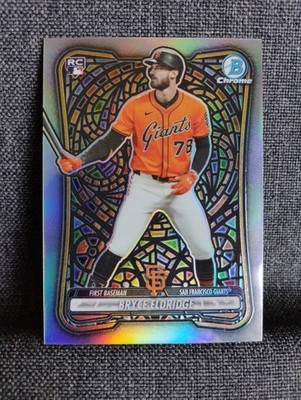  2026 Bowman Bryce Eldridge Etched In Glass SSP San Francisco Giants Card #58 RC