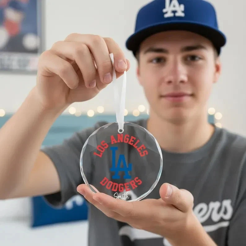 Los Angeles Champions Ornaments, Round Glass Ornaments - Image 2 of 2