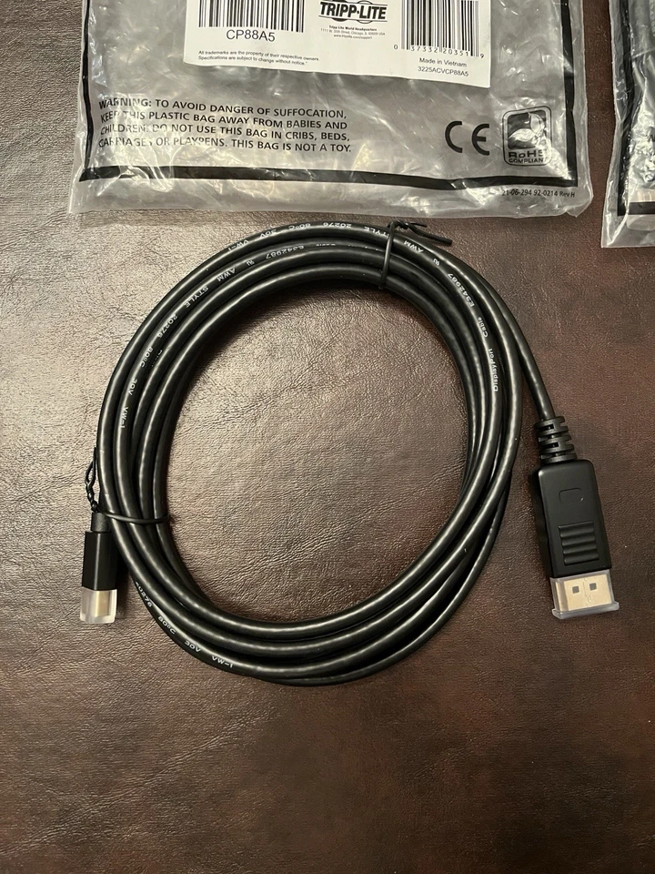 Tripp Lite Mini DisplayPort 1.2 Adapter Cable 10ft P583-010-BK / 2-Pack - Image 2 of 2