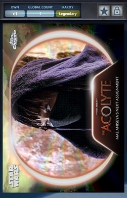 TOPPS STAR WARS CARD TRADER 2025 ACOLYTE MAE GREEN 99CC DIGITAL