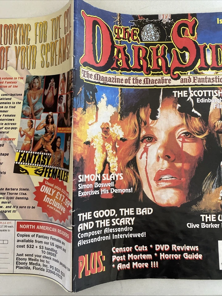 THE DARK SIDE. NUMBER 92.  STRAY CAT PUBLISHING  HORROR MAGAZINE  2001. - Image 3 of 4