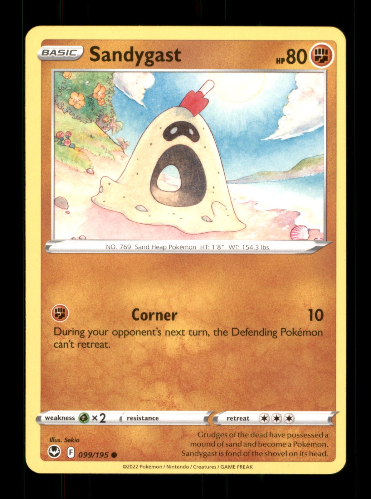 Sandygast 099/195 Non-Holo Nintendo  Pokemon Trading Card TCG 