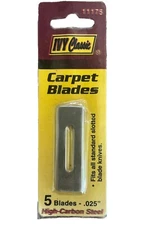 Ivy Classic Carpet Blades 5 Pack 11175 High Carbon Steel NOS