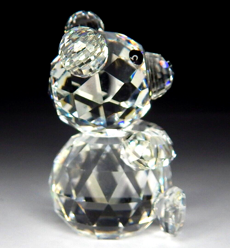 NIB NOS Swarovski Crystal Bear 7637 054 Woodland Friends 2" Tall Original Box - Picture 3 of 11