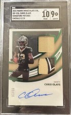 🔥 2022 Chris Olave Immaculate Rookie Logo Patch On Card Auto /18 Saints 🔥