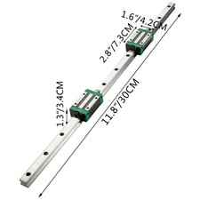 VEVOR Rail Linéaire Guidage CNC HGR20 200-1700 mm avec Vis à Billes SFU1605