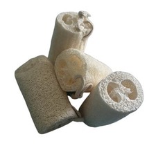 All-Natural Egyptian Loofah Body Scrubber Sponge 4 Inches Organic 4 Pack