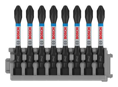Bosch Zubehör Pro Phillips Impact Bit, PH2, 55 mm - 8er-Pack - 2608522330