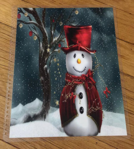 Rote Mütze Schneemann Weihnachten Vorder-/Rückseite Set 4 Verwendung mit Erin Condren Planer - Bild 3 von 4