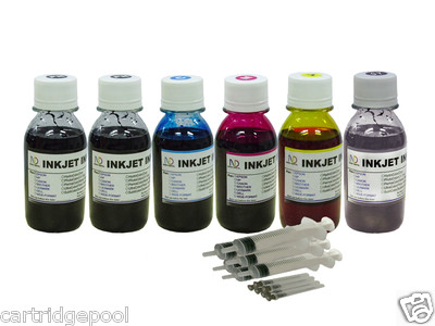 6x4oz Refill ink for Canon PGI-225 CLI-226 PIXMA MG6120 MG6220 MG8120 MG8220 1p