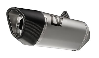 Endschalldämpfer LeoVince SLIP-ON SBK LV-14 R Edelstahl Carbon Kappe für Kawa