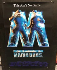 SUPER MARIO BROS. (1993) Movie Poster 27x40 One Sheet / Double Sided / Rolled