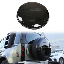 Rear Spare Tyre Tire Wheel Cover For Land Rover Defender 2020-25 ABS Gloss Black