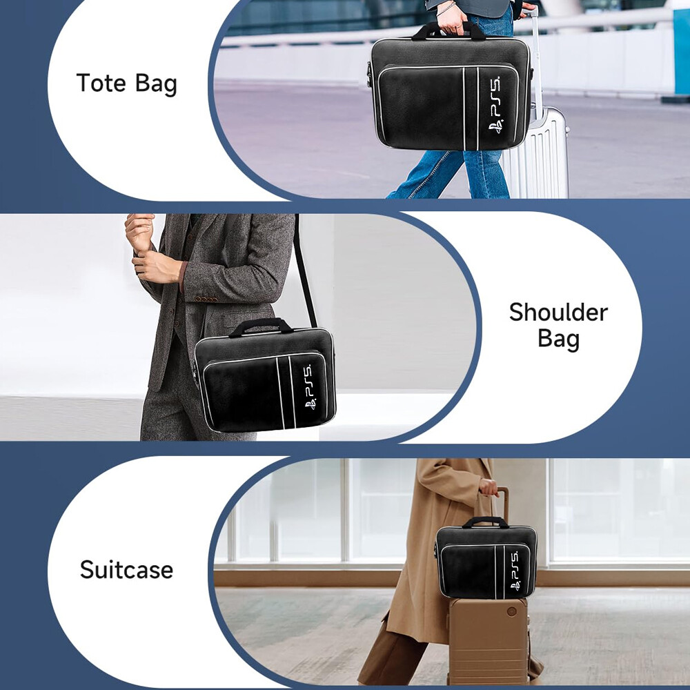 For PS5 Console Game Accessories Backpack Travel Carrying Case Storage