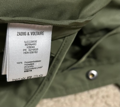 ZADIG & VOLTAIRE Parka hooded Jacket Kids Boys green full zip button hoodie - Picture 14 of 17