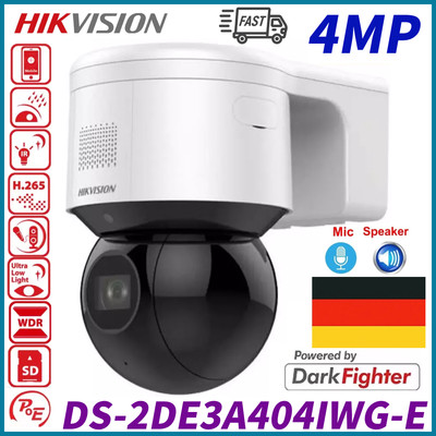 Hikvision DS-2DE3A404IWG-E 4MP DarkFighter 4x Zoom IR Mini Dome IP Kamera DE