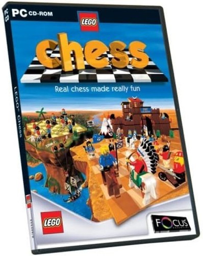 LEGO Chess PC Window CD-ROM UK pirate+Western mini-figure5031366014689video game - 第 3/3 張圖片