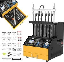 AUTOOL CT500 GDI EFI TSI Ultrasonic Fuel Injector Cleaner Tester 6-Cylinder 110V