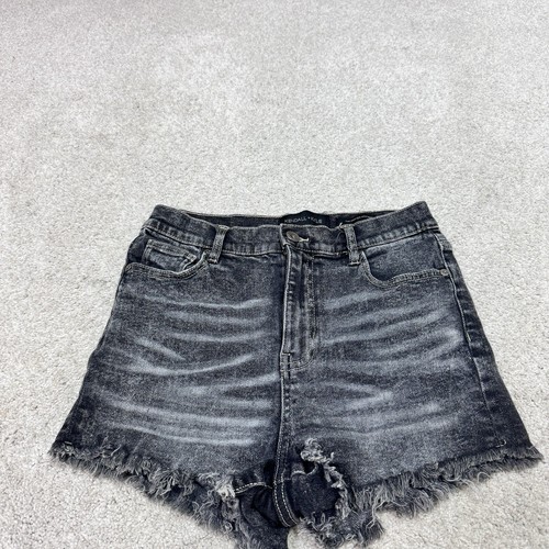 Kendall + Kylie Shorts The Drifter High Rise Black Pockets Women’s Size 7 - Picture 5 of 10