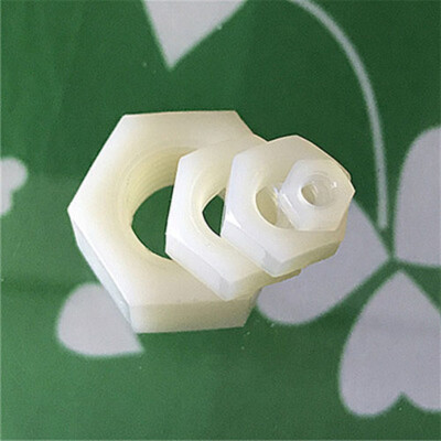 M2 M2.5 M3 M4 M5 M6 M8-M16 Nylon Nut Insulation Plastic Hexagon Nuts PA66 White 