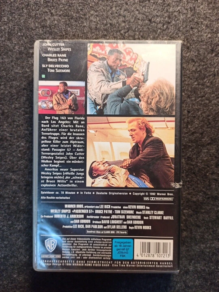 Passagier  57 (VHS Video - FSK16 - Wesley  Snipes) guter Zustand ! - Bild 2 von 2