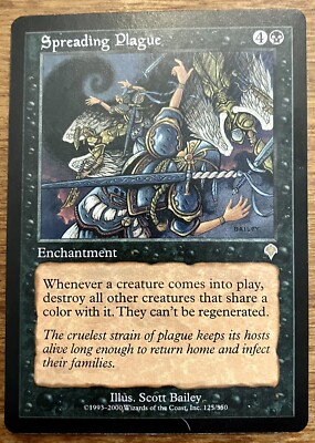 WOTC MtG Invasion Spreading Plague (R) NM/MT