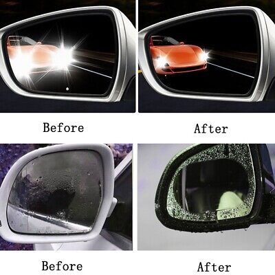 2x Auto Außenspiegel Folie Seitenspiegel Regenschutz Rückspiegel  Nebelschutz