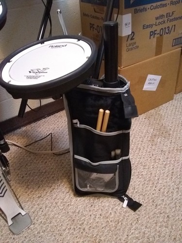 SB2 Drumstick Bag – Holds 6–10 Pairs, Easy Attach To Floor Tom, Durable & Organized