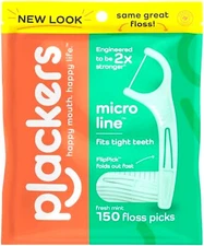 Micro Line DENTAL FLOSSERS Fine Floss Plaque Removers MINT Oral Picks PLACKERS