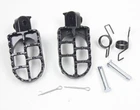 Black Foot Pegs For 1987-2013 Kawasaki KLR 650 KLR650 Bikes Footrests Footpegs