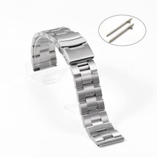 Premium Stainless Steel Watch Band Metal Mens Business Strap 18/20mm Universal
