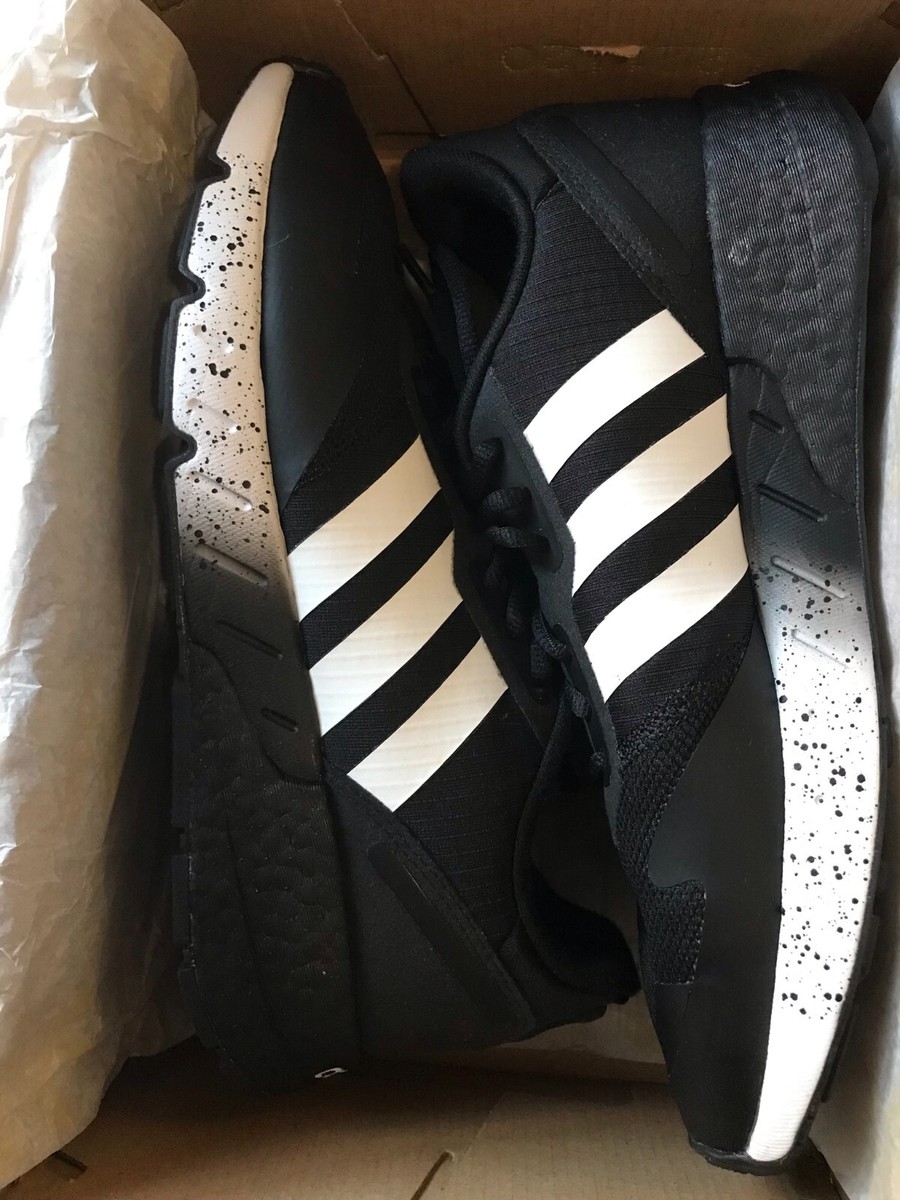 ADIDAS ORIGINALS ZX 1K BOOST BLACK H01496 MEN'S RUNNING CASUAL