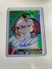 2023 Topps Finest Triston Casas Green Wave /99 Auto RC Red Sox