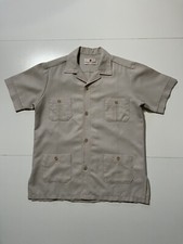 Vintage AA Fogley Guayabera Cuban 4 Pocket Multi Retro Cabana Button Shirt Sz.42