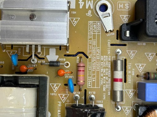Fuente de Alimentcion TV - LG 43LF540V - EAX66162901 - LGP43B-15CH1 - Imagen 3 de 5