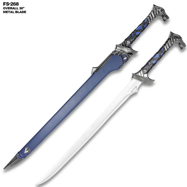 Icing Death Replica Metal Sword with Blue Hardwood Scabbard - Image 2 of 4