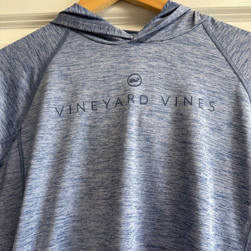 Vineyard Vines Athletic On-the-Go Blue Hoodie M 12 14 - Picture 3 of 3