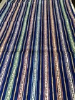 1Y Vintage Cranston Print Works VIP Blue Yellow Orange Stripes Squiggles Cotton — photo 3