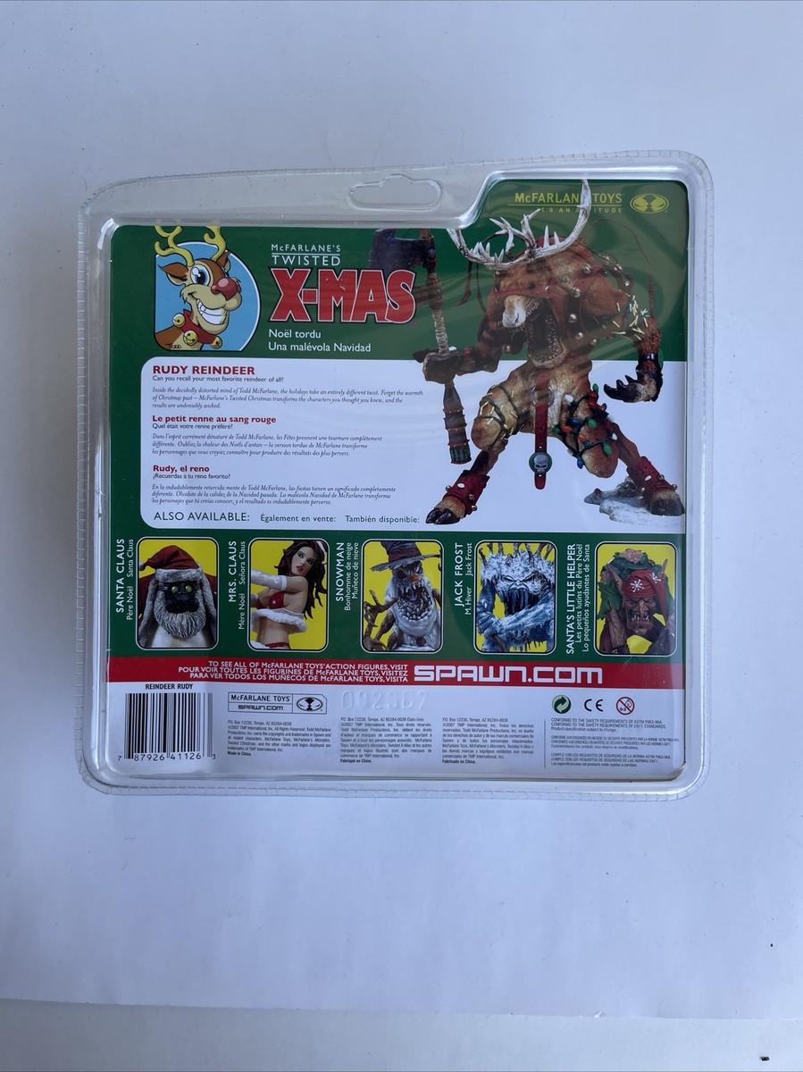 McFarlane Toys Twisted Christmas X-mas Reindeer Rudy Figure