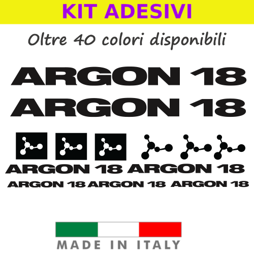 ADESIVI ARGON 18 GALLIUM PRO NITROGEN KRYPTON VARI COLORI BDC BICI DA CORSA  | eBay