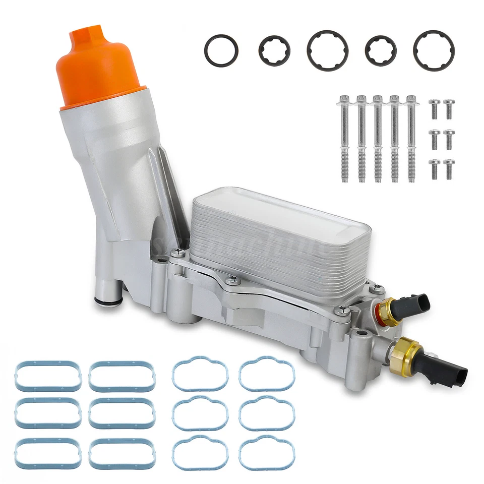 Aluminum Engine Oil Cooler Filter Housing Fit 11-16 Chrysler Dodge Jeep Ram 3.6L - Изображение 4 из 4