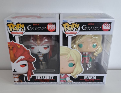 Funko Pop! MARIA 1688 & ERZSEBET Set of 2 Castlevania Figures NEW & IN STOCK UK