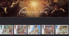 Royal Mail Mint Stamps - Presentation Packs featuring Christmas stamps