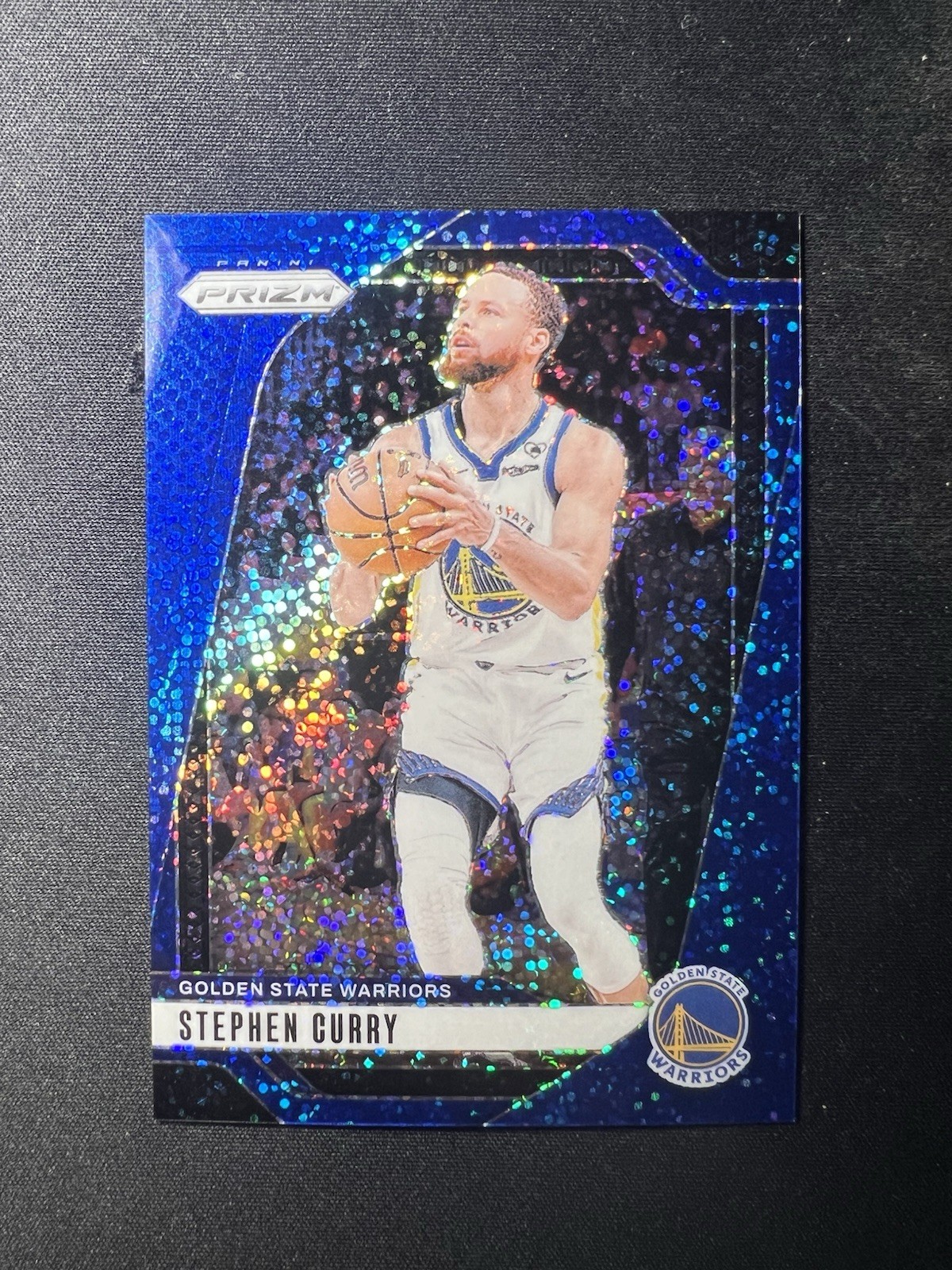 2024-25 Panini Prizm Stephen Curry #134 Blue Sparkle /144