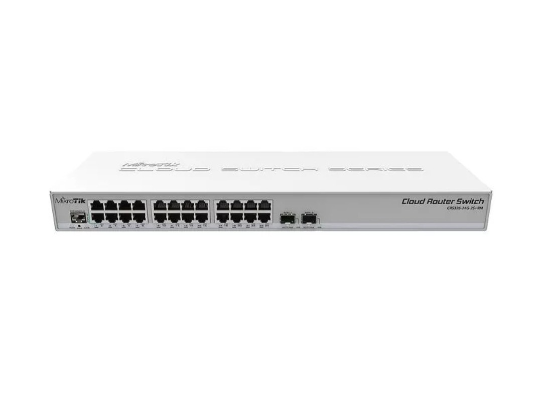 Mikrotik CRS326-24G-2S+RM Cloud Router Switch, 24xGbit LAN, Rackmount, Free ship