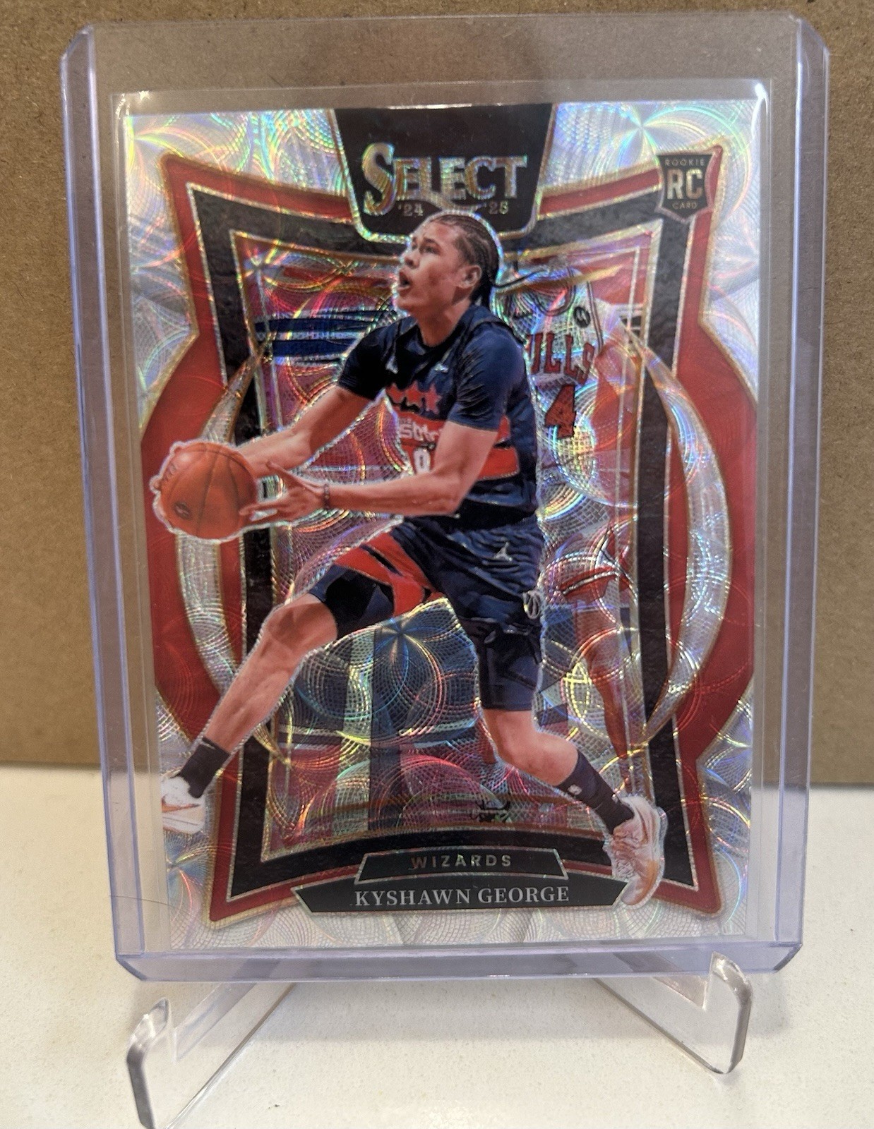 2024-25 Panini Select - Concourse Kyshawn George #85 Scope Prizm (RC) Wizards