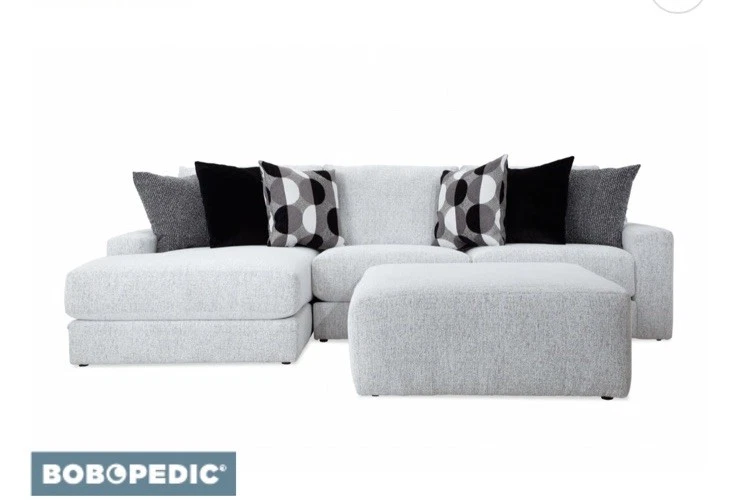 Brand New Mason White Cocktail Ottoman – Bob’s Discount Furniture – PICKUP ONLY - Image 2 of 2