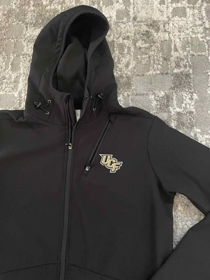 new UCF Knights JACKET women's M black university fleece windbreaker golf coat - Image 3 of 4