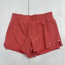 Layer 8 Pink Qwick Dry Spandex Lined Athletic Shorts Women's Size Large